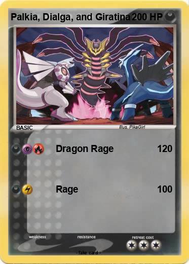 Pokemon Palkia, Dialga, and Giratina