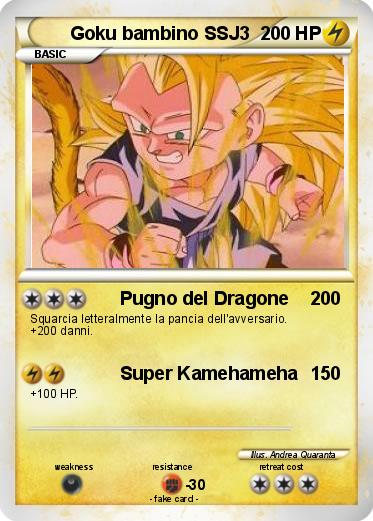 Pokemon Goku bambino SSJ3