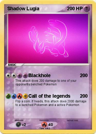 Pokemon Shadow Lugia