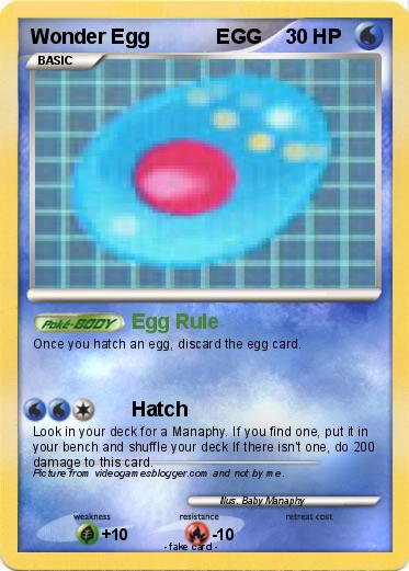 Pokemon Wonder Egg            EGG
