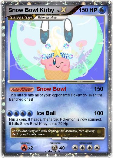 Pokemon Snow Bowl Kirby