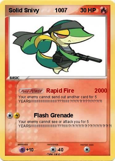 Pokemon Solid Snivy          1007