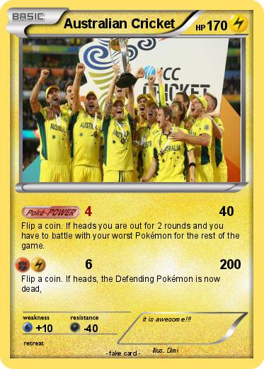Pokemon Australian Cricket