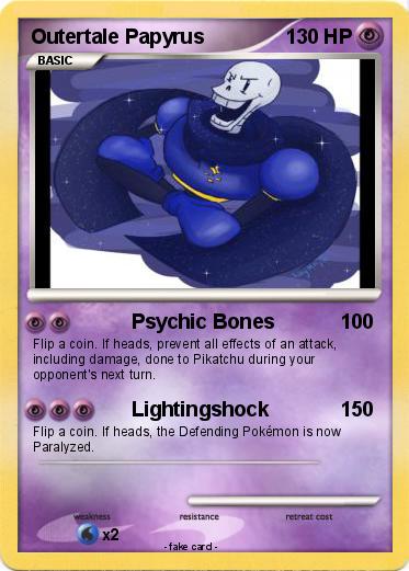 Pokemon Outertale Papyrus