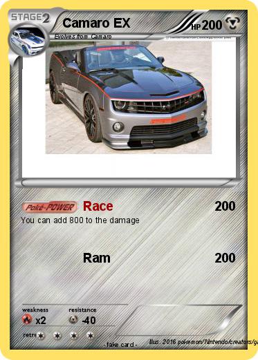 Pokemon Camaro EX