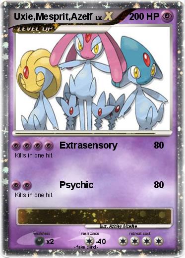 Pokemon Uxie,Mesprit,Azelf