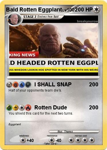 Pokemon Bald Rotten Eggplant