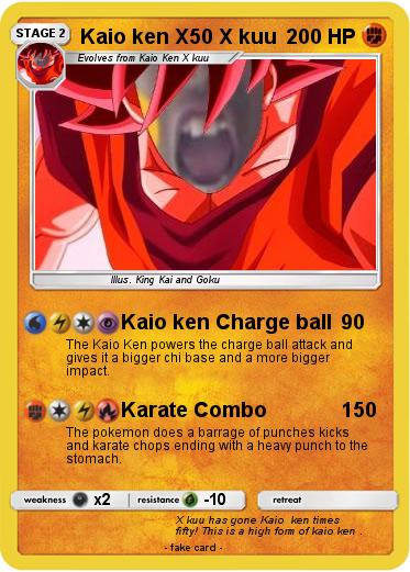 Pokemon Kaio ken X50 X kuu