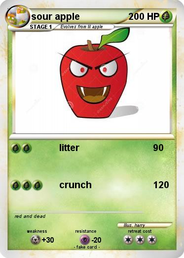 Pokemon sour apple
