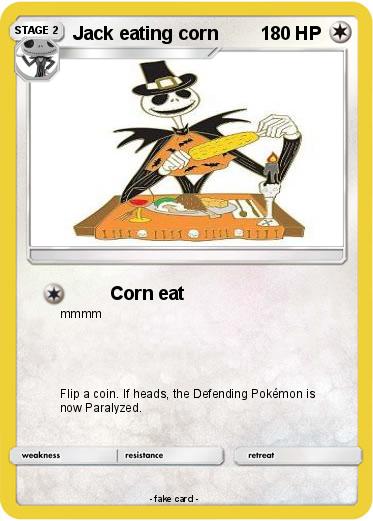 Pokemon Jack eating corn