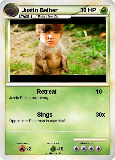 Pokemon Justin Beiber