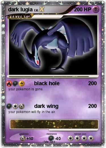 Pokemon dark lugia