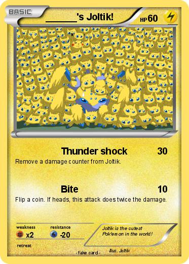 Pokemon ______'s Joltik!