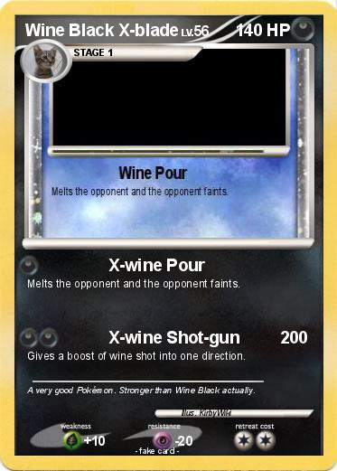 Pokemon Wine Black X-blade