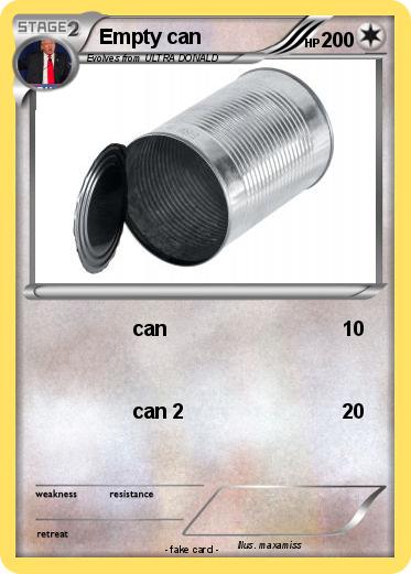 Pokemon Empty can