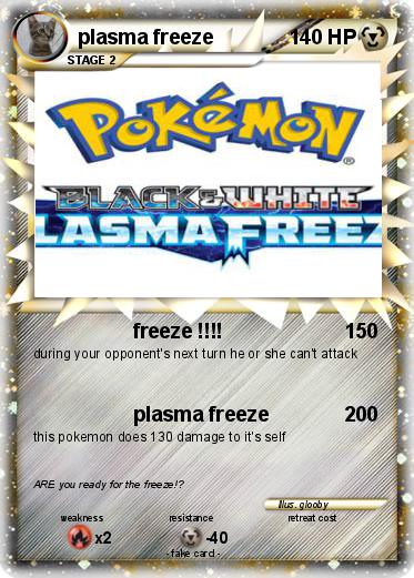 Pokemon plasma freeze
