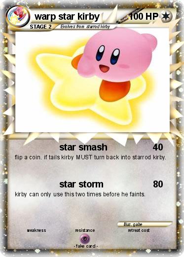 Pokemon warp star kirby