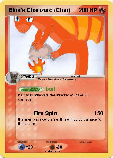 Pokemon Blue's Charizard (Char)