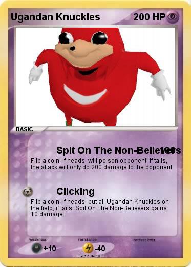 Pokemon Ugandan Knuckles