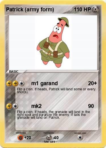 Pokemon Patrick (army form)