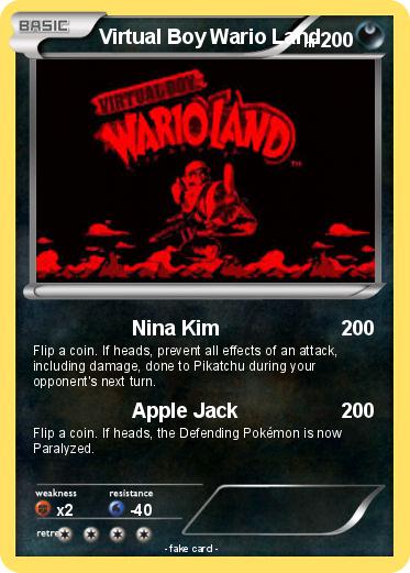 Pokemon Virtual Boy Wario Land