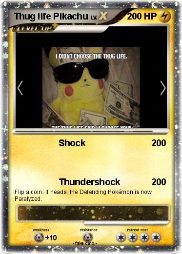 Pokemon Thug life Pikachu
