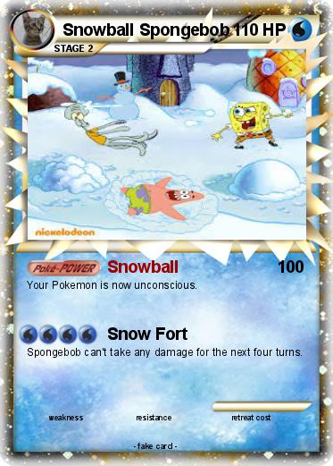 Pokemon Snowball Spongebob