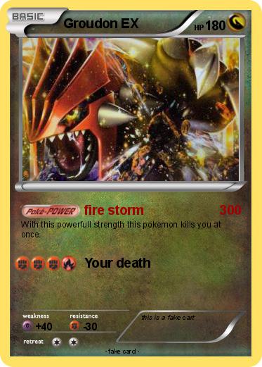 Pokemon Groudon EX