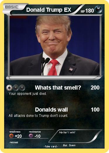 Pokemon Donald Trump EX