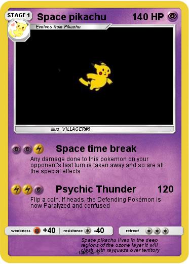 Pokemon Space pikachu