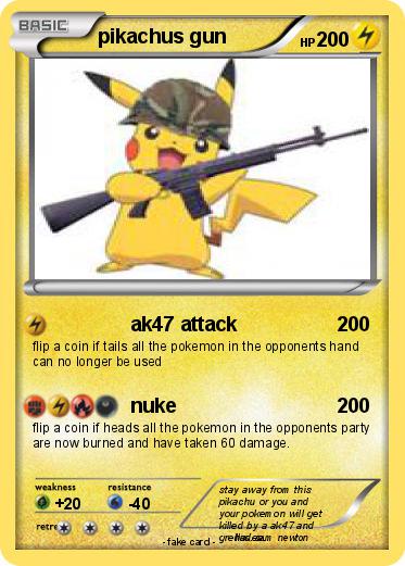 Pokemon pikachus gun