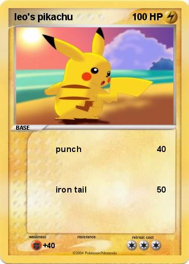 Pokemon leo's pikachu Pokemon leo's pikachu