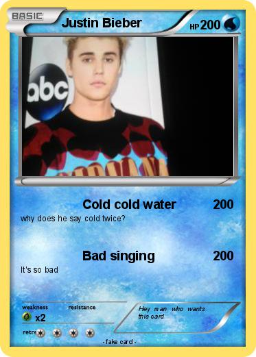 Pokemon Justin Bieber