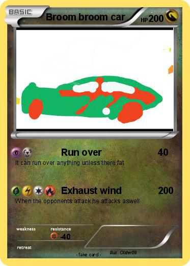 Pokemon Broom broom car