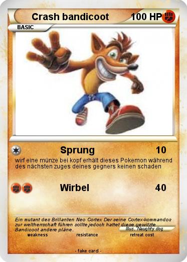 Pokemon Crash bandicoot