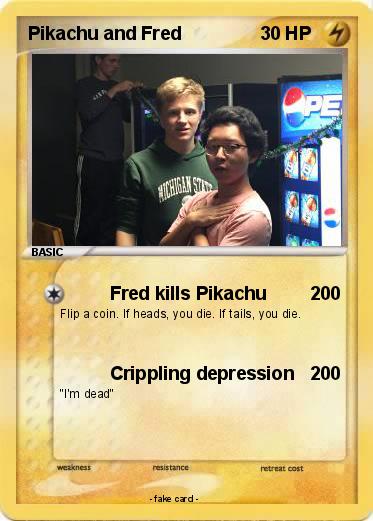 Pokemon Pikachu and Fred