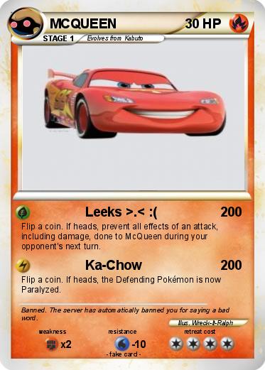 Pokemon MCQUEEN