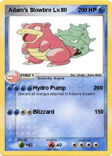 Pokemon Adam's Slowbro Lv.80