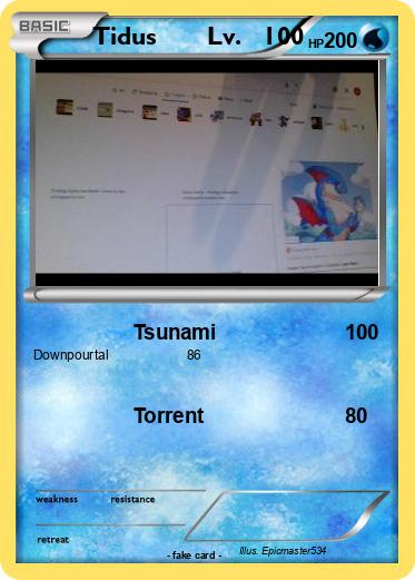 Pokemon Tidus       Lv.   100