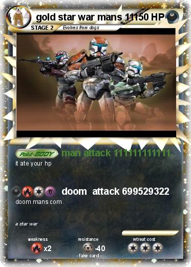 Pokemon gold star war mans 11