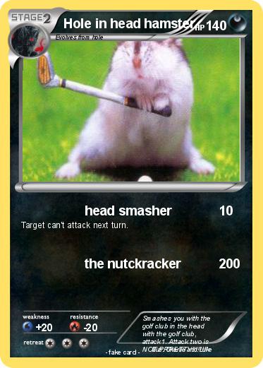 Pokemon Hole in head hamster