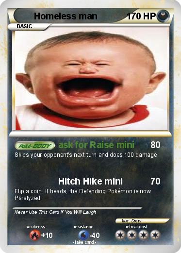 Pokemon Homeless man