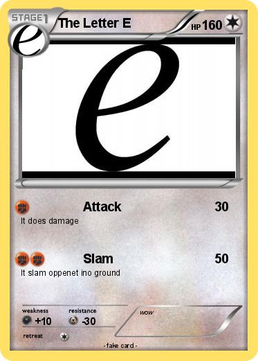 Pokemon The Letter E
