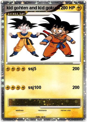 Pokemon kid gohten and kid goku