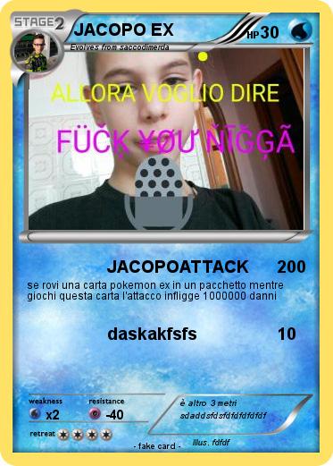 Pokemon JACOPO EX