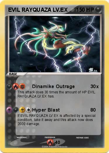 Pokemon EVIL RAYQUAZA LV.EX