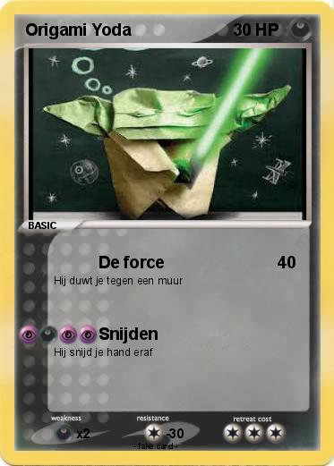Pokemon Origami Yoda