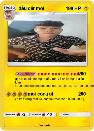Pokemon đầu cắt moi