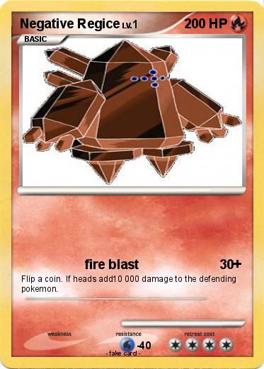 Pokemon Negative Regice