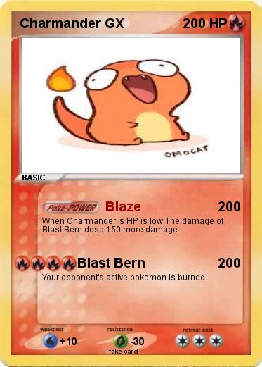 Pokemon Charmander GX